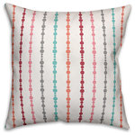 DDCG - Colorful Tribal Pattern 18"x18" Outdoor Throw Pillow - Spruce up your outdoor space with the Colorful Tribal Pattern  Outdoor Pillow. These outdoor pillows are water, stain and mildew resistant and can be used in either an indoor or outdoor setting.  Featuring a unique design, this accent pillow will make a perfect addition to your porch, patio or space.