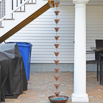Wakefield, MA, Custom Deck and Patio with Dry Space