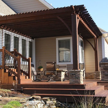 Tuscaloosa Pergola, Outdoor Kitchen, Firepit and Deck