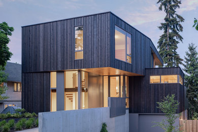 Photo of a modern house exterior in Seattle.