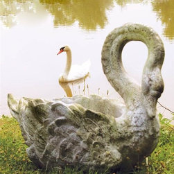 Swan Grande Planter - Outdoor Decor