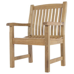 Transitional Outdoor Dining Chairs by Westminster Teak