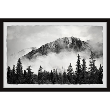 "Forest on Fog" Framed Painting Print, 12x8