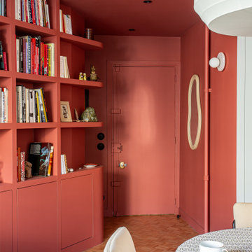 Réinventer un appartement de 47m² par la courbe et les couleurs