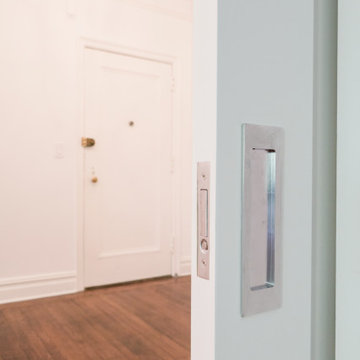 Pocket door for space saving