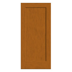 MANILA &ndash; THERMA-TRU CLASSIC CRAFT 1 FLAT PANEL SHAKER FIBERGLASS DOOR - Interior Doors