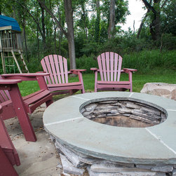 Modern Rustic Back Yard Remodel - Fire Pits
