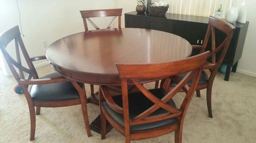 Chalk Paint On A Dining Table, How Much Does It Cost To Refinish Dining Room Chairs