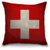 "Switzerland Textured Flag" Pillow 16"x16"