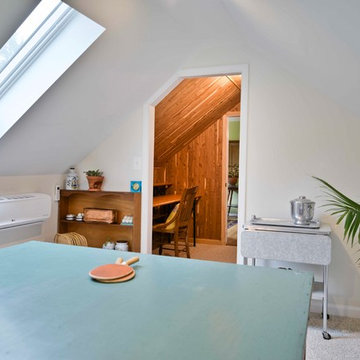 Attractive New Sunroom/Garage with Attic Space Converted into a Game Room/Study