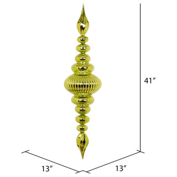 Shiny Finial Ornament , Lime, 41"