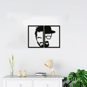 Iconic Handsome Men Portrait Wall Art, 2 pcs