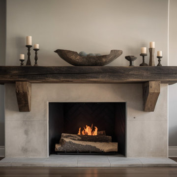 Gorgeous Fireplace Mantels with Wooden Corbels