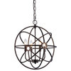 Ironclad Industrial-Style 4 Light Rubbed Bronze Ceiling Pendant