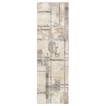 Nourison Sustainable Trends 2'2" x 7'6" Ivory Multicolor Modern Indoor Area Rug