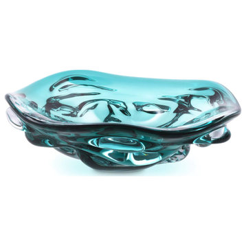 Modern Glass Bowl S | Eichholtz Kane, Turquoise