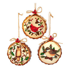 kurt s adler inc woodland birds owl cardinal chickadee christmas holiday ornaments - Rustic Christmas Ornaments kurt s adler inc woodland birds owl cardinal chickadee christmas holiday ornaments - Rustic Christmas Ornaments