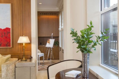 Living room photo in New York