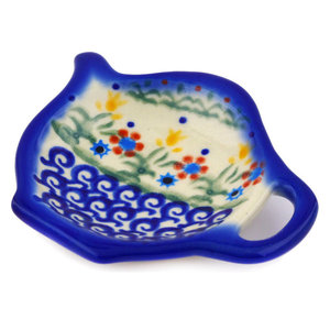 Polmedia Polish Pottery 4 Stoneware Tea Bag Or Lemon Plate Mediterranean Specialty Serveware By Polmedia Polish Pottery