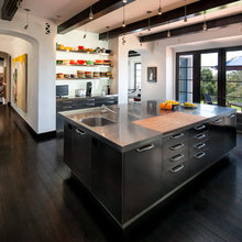 Kitchen - Wood Shelves