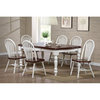 Sunset Trading Andrews 72" Rectangular Extendable Wood Dining Table in White