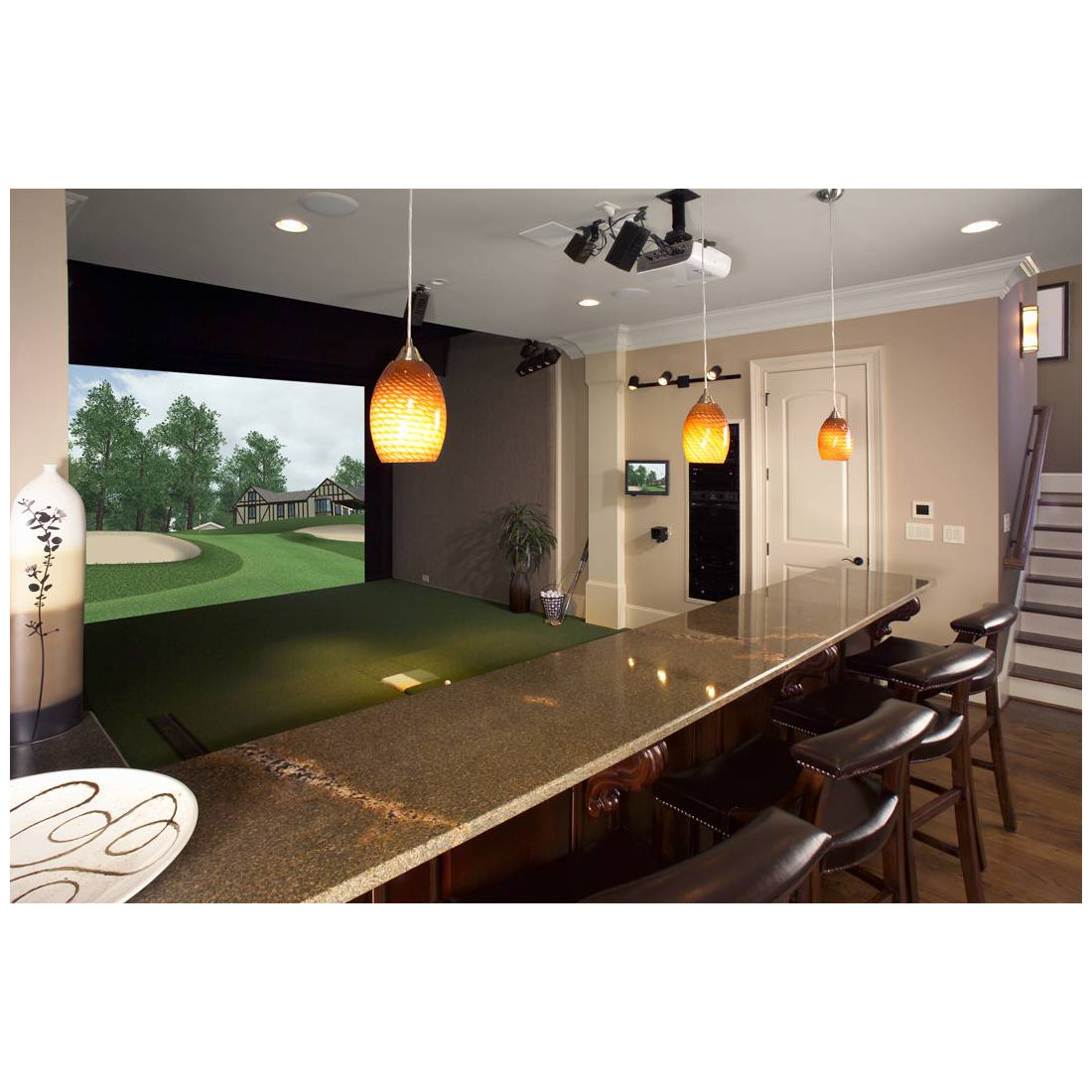 Custom Golf Simulator for Home or Office