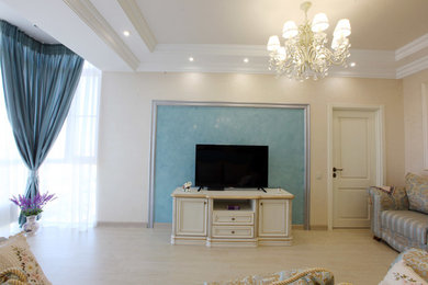 Ornate living room photo in Other