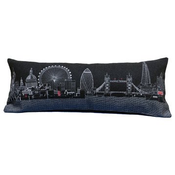 London Skyline Cushion, Night, King