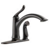 Delta Single Handle Kitchen Faucet with Integral Spray - 3353-RB-DST