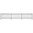 VidaXL Ornamental Security Palisade Fence, Steel Black, Pointed Top, 150 cm