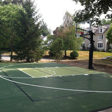 Backyard Basketball Courts in Milton