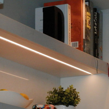 Led lights flush installed