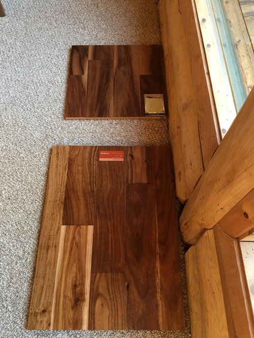 Log Cabin Remodel Putting In Wood Floor Narrowed It Down To 2