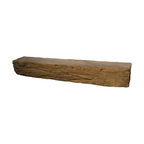 Distressed Fireplace Mantle, 48", Plain