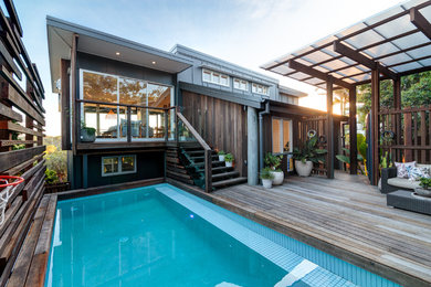 Photo of a contemporary pool in Sunshine Coast.