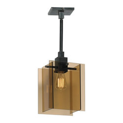 Sonneman Bronze Age 7.5" Pendant in Black Brass Finish - Pendant Lighting