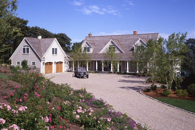 Beige two-story exterior home photo in Boston