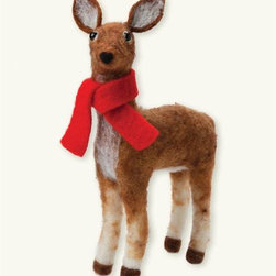 Woolly Woodlanders (Deer With Scarf) - Decorative Objects And Figurines