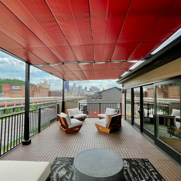 Retractable Shade Structure, Pittsburgh