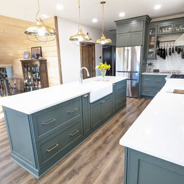 Sage Green Farmhouse Kitchen