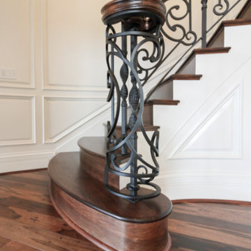 Project #74 | Circular Staircase with Hand-Forged Metal Panels