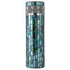 10" Bluebell Lit Mosaic Vase With LED Lights