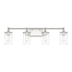 Camden 4 Light Vanity, Polished Nickel