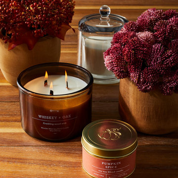 Fall Candles & Floral Arrangement Collection - Threshold™