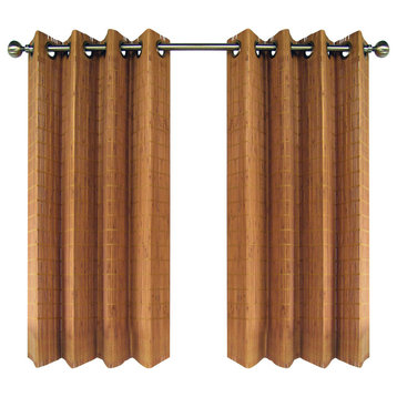 Bamboo Grommet Panel, Teak