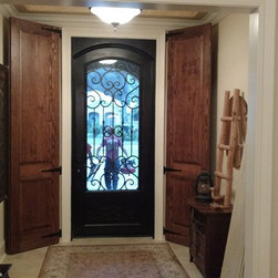 Waller Raised Panel Pine Interior Shutters - Interior Shutters