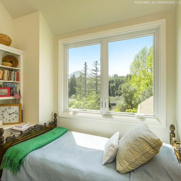 New White Windows in Cozy Bedroom - Renewal by Andersen Bay Area San Francisco