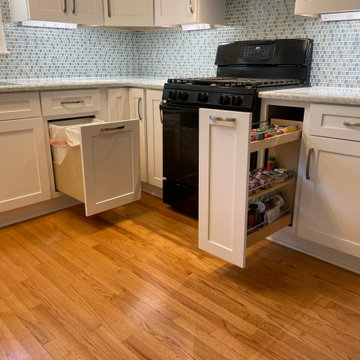 Transitional Kitchen Remodel Done in a Polar White Shaker Door