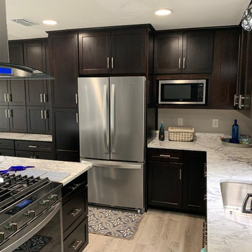 Espresso Shaker Kitchen Remodel