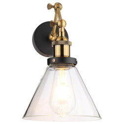 Industrial Swing Arm Wall Lamps by Houzz